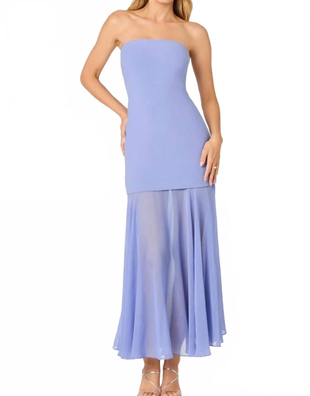 NEW ASTR lizet dress in periwinkle
